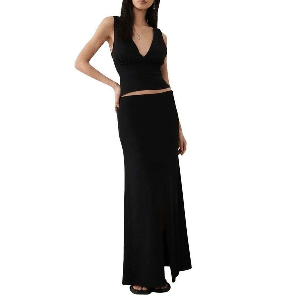 ASOS Linen Mermaid Maxi Dress - 8